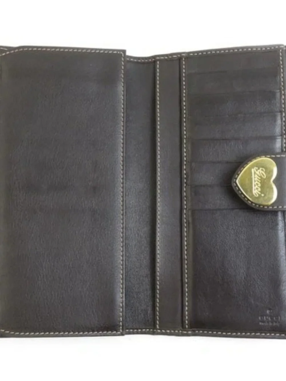 Auth GUCCI Bifold Long Wallet Brown GG Canvas/Leather/Goldtone - h31800g - Picture 3 of 11